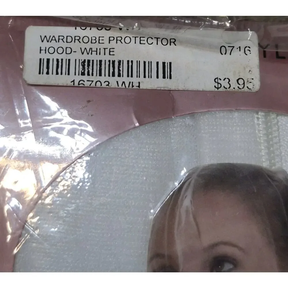 Betty Dain White Makeup Protector Hood, Protects Hair Make Up